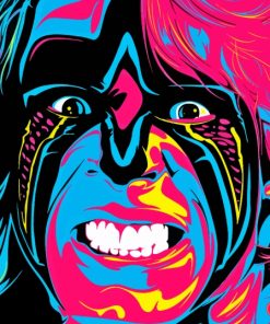 The Ultimate Warrior Art paint by number