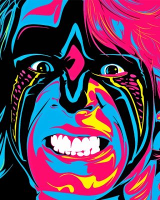 The Ultimate Warrior Art paint by number