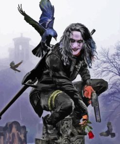 The Crow Brandon Lee Paint by number