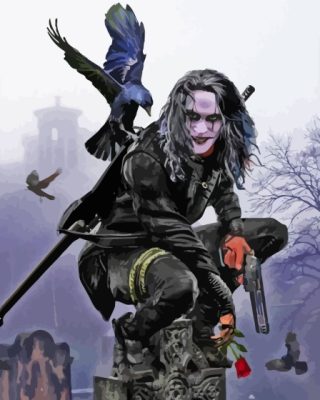 The Crow Brandon Lee Paint by number