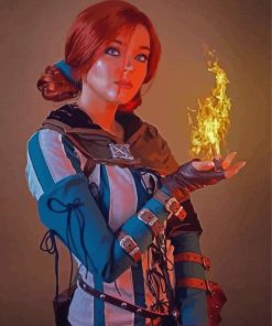 Triss The Witcher Serie paint by number