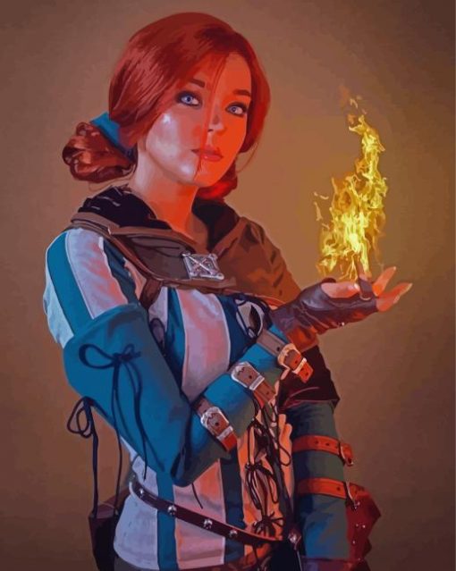 Triss The Witcher Serie paint by number