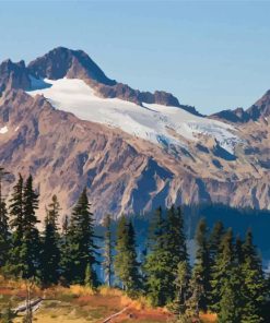 Twin Sisters Mountains Paint by number