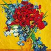 Van Gogh Poppy Flowers Vase paint by number