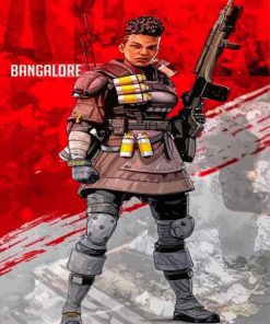 Video Game Apex Legends Bangalore Poster paint by number