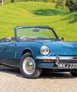 Vintage Triumph Spitfire Mk3 Car paint by number