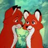 Vixey The Fox And The Hound Paint by number