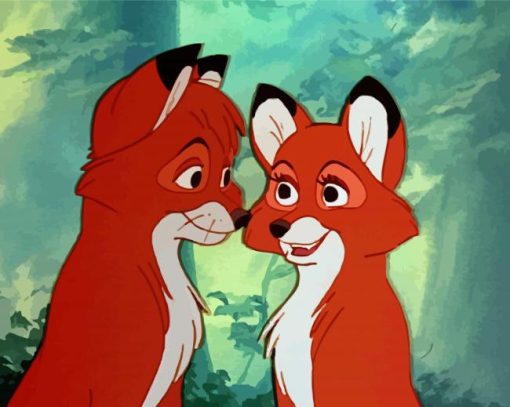 Vixey The Fox And The Hound Paint by number