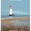 Wales Talacre Lighthouse Poster paint by number