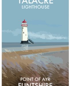 Wales Talacre Lighthouse Poster paint by number