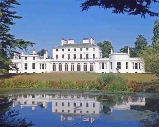 Windsor Frogmore House Water Reflection paint by number