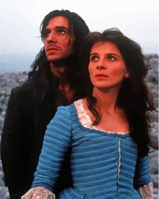 Wuthering Heights Ralph Fiennes And Juliette Binoche paint by number