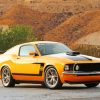 Yellow 1969 Ford Mustang Fastback Car Paint by number