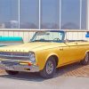 Yellow Plymouth Belvedere paint by number