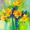 Yellow Flowers Vase Paint By Number