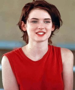 Young Winona Ryder paint by number