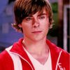 Zac Efron Troy Bolton High School Musical paint by number