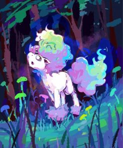 Abstract Pokemon Unicorn paint by number