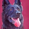 Aesthetic Black Shepherd paint by number