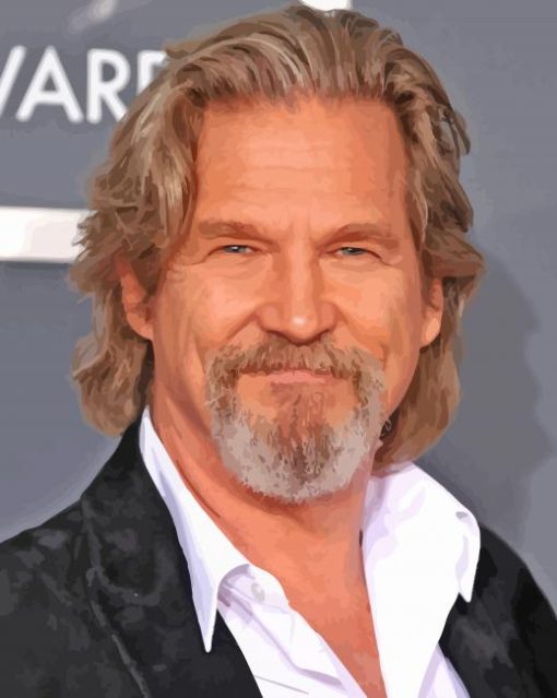 Aesthetic Jeff Bridges paint by number