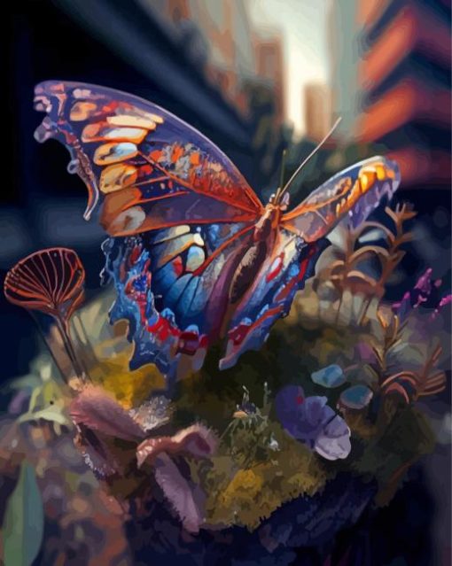 Butterfly paint by number