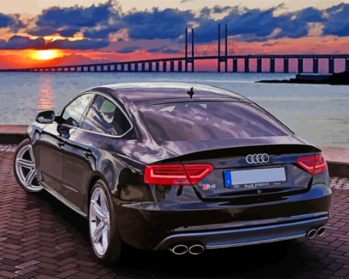 Audi S5 With Sea View paint by number