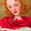 Beautiful Vintage Lady Ray Caesar Paint by number