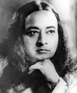 Black And White Paramahansa Yogananda paint by number