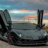 Black Lamborghini Paint by number