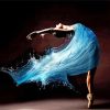 Blue Ocean Ballerina paint by number