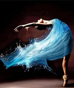 Blue Ocean Ballerina paint by number