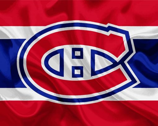 Canadien Montreal Hockey Logo paint by number