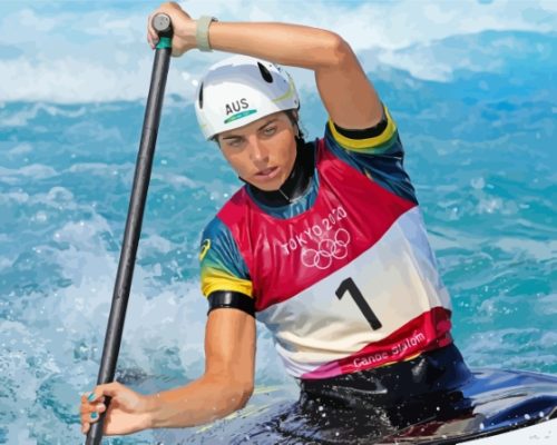 Canoe Slalom Jessica Fox paint by number