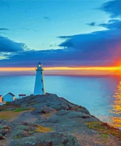 Cape Spear Sunset paint by number