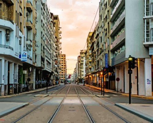 Casablanca City Streets paint by number