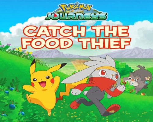 Catch The Food Thief Poster paint by number