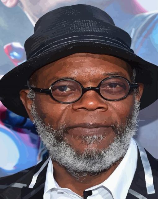 Celebrity Samuel L Jackson paint by number