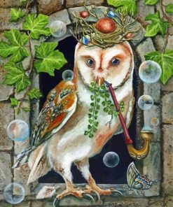 Celtic Owl paint by number