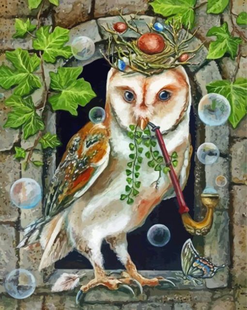 Celtic Owl paint by number