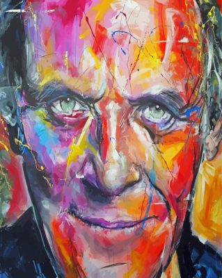 Colorful Face Anthony Hopkins Art paint by number