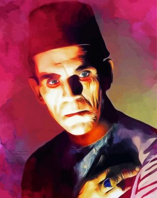 Cool Boris Karloff Paint by number