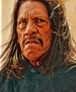 Cool Danny Trejo paint by number