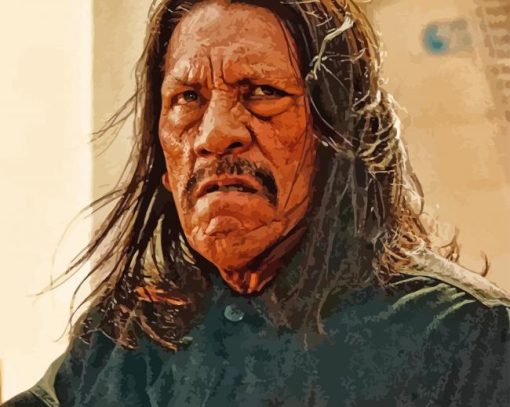 Cool Danny Trejo paint by number