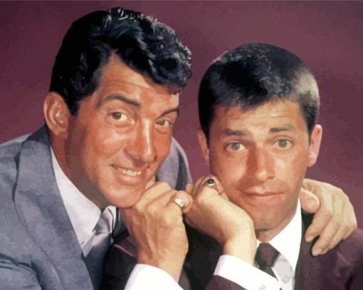 Cool Dean Martin And Jerry Lewis Paint by number