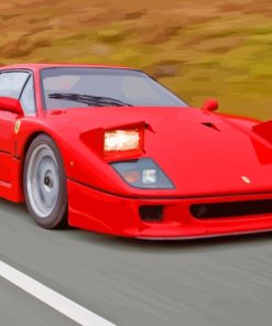 Cool Ferrari F40 paint by number