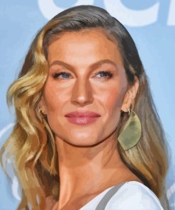 Cool Gisele Bundchen paint by number