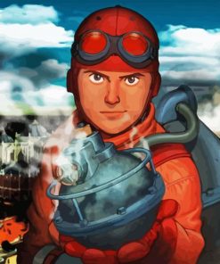 Cool Steamboy Anime paint by number