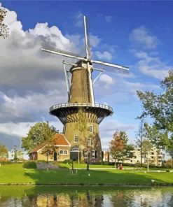 Cool Molen De Valk Leiden City paint by number