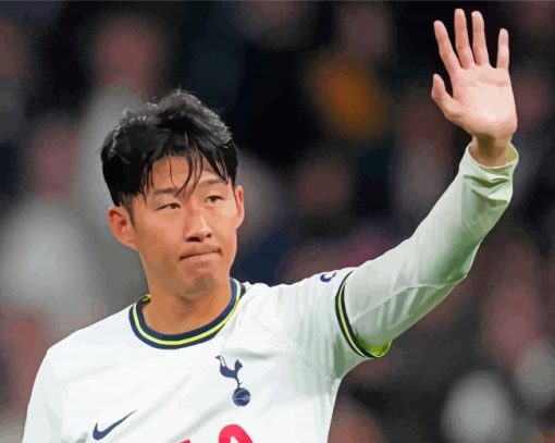 Cool Heung Min Son Paint by number