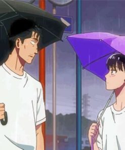 Couple Anime With Rain paint by number